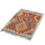 Etnikai Kilim szőnyeg 95x70 kézi szövésű afgán gyapjú kilim
