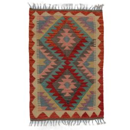   Kilim szőnyeg Chobi 91x62 kézi szövésű afgán gyapjú kilim