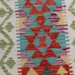 Etnikai Kilim szőnyeg 95x64 kézi szövésű afgán gyapjú kilim