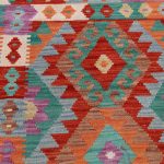 Kilim szőnyeg 149x105 kézi szövésű afgán gyapjú kilim