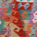 Kilim szőnyeg 149x105 kézi szövésű afgán gyapjú kilim