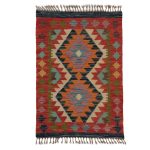 Kilim szőnyeg Chobi 63x89 kézi szövésű afgán gyapjú kilim
