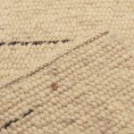 Vastag gyapjú szőnyeg 60x108 egyszínű nappali szőnyeg