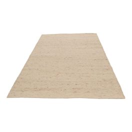 Vastag gyapjú szőnyeg bézs 161x257 egyszínű szőnyeg