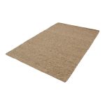 Gyapjú szőnyeg szürke 160x250 egyszínű nappali szőnyeg