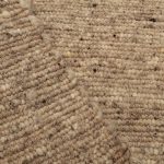 Gyapjú szőnyeg szürke 160x250 egyszínű nappali szőnyeg
