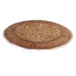 Kerek szőnyeg Isfahan 301x310 kézi szőnyeg