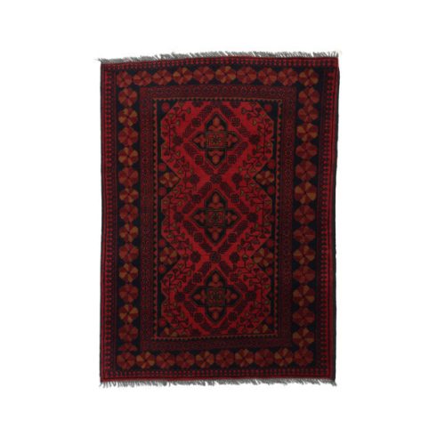 Keleti szőnyeg bordó Khal Mohammadi 140x150 kézi csomózású Afgán szőnyeg