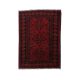Keleti szőnyeg bordó Khal Mohammadi 140x150 kézi csomózású Afgán szőnyeg