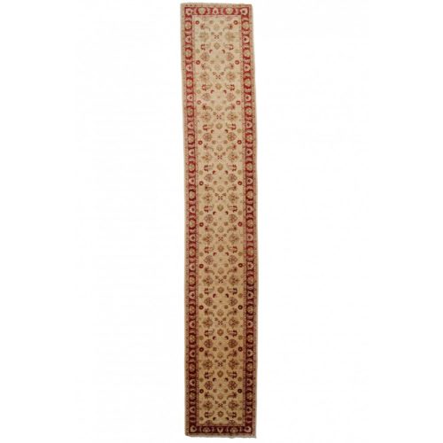 Ziegler perzsa szőnyeg bézs-piros 82x502 keleti kézi csomózású szőnyeg