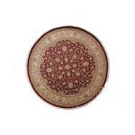 Kerek szőnyeg Iráni 247x249 kézi perzsa szőnyeg