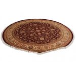 Kerek szőnyeg Iráni 247x249 kézi perzsa szőnyeg