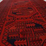 Futószőnyeg bordó Kargai Elephant Foot 99x887 kézi csomózású afgán futószőnyeg