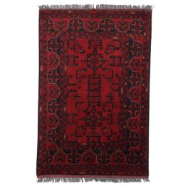   Keleti szőnyeg bordó Khal Mohammadi 96x145 kézi csomózású Afgán szőnyeg