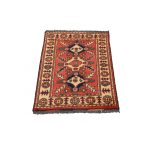 Afgán szőnyeg barna Caucasian 61x87 kézi csomózású gyapjú szőnyeg