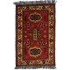 Afgán szőnyeg barna Kargai 57x89 kézi csomozású gyapjú szőnyeg