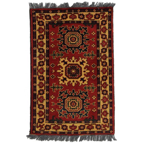 Afgán szőnyeg barna Kargai 60x91 keleti kézi csomózású szőnyeg