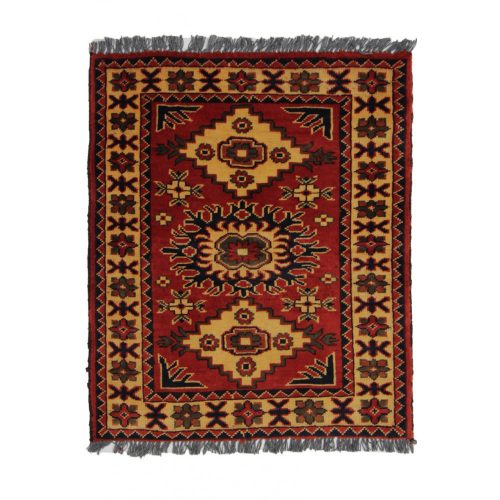 Keleti szőnyeg barna Kargai 66x80 kézi csomózású Afgán szőnyeg