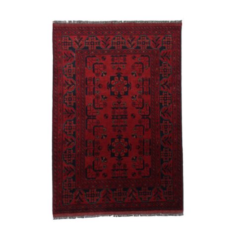 Afgán szőnyeg bordó Bokhara 100x145 kézi csomozású keleti szőnyeg