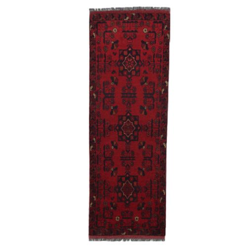Keleti szőnyeg bordó Bokhara 52x149 kézi csomózású Afgán szőnyeg