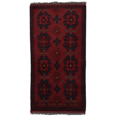 Afgán szőnyeg bordó Kargai Caucasian 49x97 kézi csomózású keleti szőnyeg