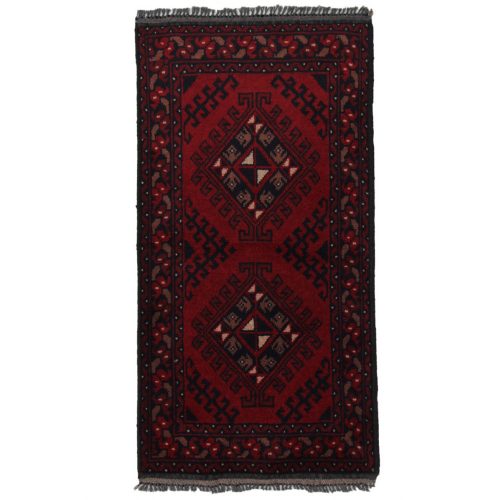 Keleti szőnyeg bordó Kargai Caucasian 50x96 kézi csomózású Afgán szőnyeg