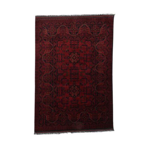 Afgán szőnyeg bordó Bokhara 100x145 keleti kézi csomózású szőnyeg