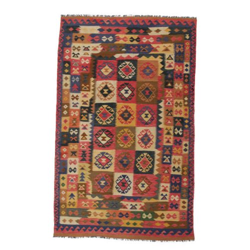 Kilim szőnyeg 195x310 kézi szövésű afgán gyapjú kilim