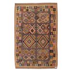 Kilim szőnyeg 209x317 kézi szövésű afgán gyapjú kilim
