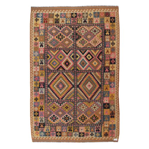 Kilim szőnyeg 209x317 kézi szövésű afgán gyapjú kilim