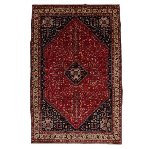 Kézi perzsa szőnyeg Abadeh 195x297 kézi csomózású iráni szőnyeg
