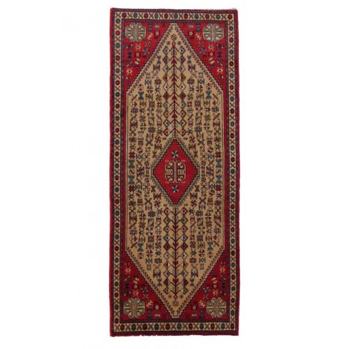 Kézi perzsa szőnyeg Abadeh 74x187 kézi csomózású iráni szőnyeg