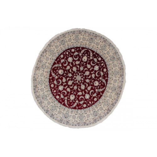 Kerek szőnyeg Nain 192x208 kézi perzsa szőnyeg