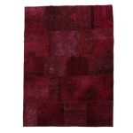 Patchwork szőnyeg lila 165x222 kézi szövésű nappali szőnyeg