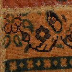 Patchwork szőnyeg narancs 167x236 kézi szövésű nappali szőnyeg