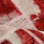 Patchwork szőnyeg bordó-fehér 170x241 kézi szövésű nappali szőnyeg