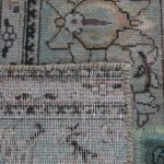 Patchwork szőnyeg zöld 169x238 kézi szövésű nappali szőnyeg