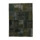 Patchwork szőnyeg zöld 168x239 kézi szövésű nappali szőnyeg