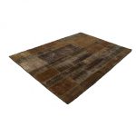 Patchwork szőnyeg zöld 167x240 kézi szövésű nappali szőnyeg