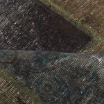 Patchwork szőnyeg zöld 167x240 kézi szövésű nappali szőnyeg