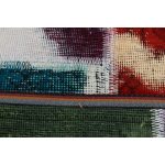 Patchwork szőnyeg színes 100x145 kézi szövésű nappali szőnyeg