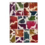 Patchwork szőnyeg színes 100x145 kézi szövésű nappali szőnyeg