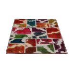 Patchwork szőnyeg színes 100x145 kézi szövésű nappali szőnyeg