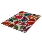 Patchwork szőnyeg színes 100x145 kézi szövésű nappali szőnyeg
