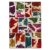 Patchwork szőnyeg színes 100x145 kézi szövésű nappali szőnyeg