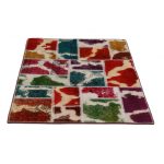 Patchwork szőnyeg színes 100x145 kézi szövésű nappali szőnyeg