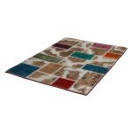 Patchwork szőnyeg színes 100x145 kézi szövésű nappali szőnyeg