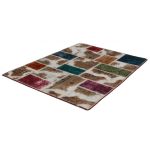 Patchwork szőnyeg színes 100x145 kézi szövésű nappali szőnyeg