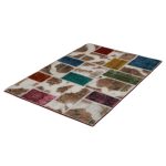 Patchwork szőnyeg színes 100x145 kézi szövésű nappali szőnyeg