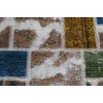 Patchwork szőnyeg színes 100x145 kézi szövésű nappali szőnyeg